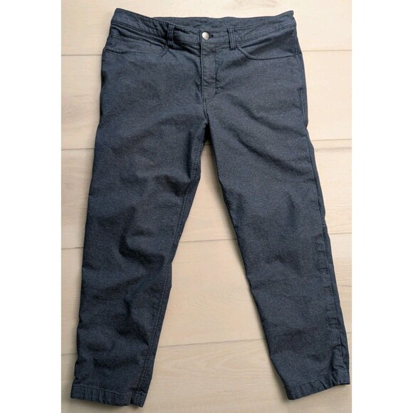 Lululemon ABC Pant Mens 34x26 Slim Tech Canvas Heathered Deep Navy Blue M5609S - Picture 1 of 9